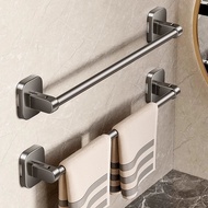 No-Drill Wall-Mounted Towel Bar: 30-70cm Bath Towel Rack for Bathroom and Toilet Storage