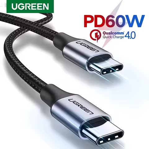 UGREEN 60W USB C Cable 100W Type C to Type C Cable 3A PD Fast charging data 25cm 50cm 1m 1.5m 2m 3m 