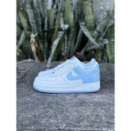 N & K Air Force1 Low Blue Casual Trend All Classic Phosphor Wear Resistant Breathable Low Height Sne