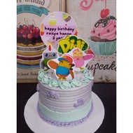 didi n frens topper kek harijadi / birthday didi and friend topper cake / topper kanak kanak