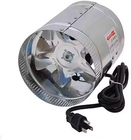 4" Inline Fan - 100 CFM, Metal Duct Fan, Great Exhaust Fan For Grow Tent Exhaust and Intake