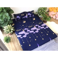 Poly Bed Sheet 1M4, new model mattress cover - falling star pattern