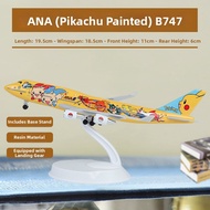 Pikachu Style B747 Airliner Model with Landing Gear and Lights