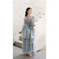 RENTAL | RENT Helena Dress Teal Blue By Aura Label Dress for Engagement Party