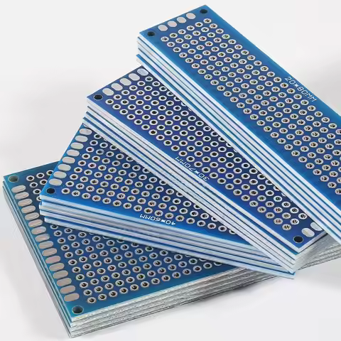 20pcs PCB Kit Board Prototype Breadboard Double Sided Circuit Boards Blue 2x8 3x7 4x6 5x7cm Universa