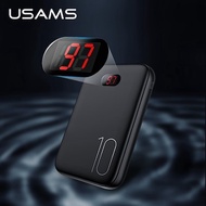 USAMS 10000mAh LED Digital Mini Power Bank Dual USB Powerbank Fast Charging 5V/2A 10000 mah Portable
