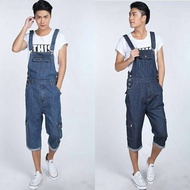 overall man baju kodok cowok jumper pria mens jeans panjang 7/8 long
