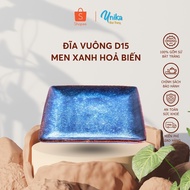 Square Plate D15 Green Enamel Fire Transformation - Square Tray D15 Green Enamel Fire Transformation