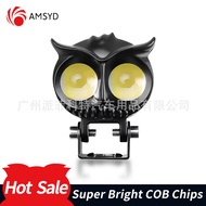 Motorcycle modified fog lights LED Lamp DC 12-85V Owl auxiliary spotlight