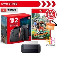 Switch 2 遊戲機 | 主機 + 斯普拉遁 | 漆彈 - 塗擊隊 | Splatoon Raiders + 專用鋼化玻璃貼【香港行貨】