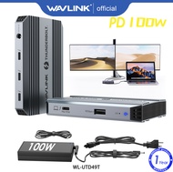 WAVLINK 5-In-1 Thunderbolt 4ฮับชาร์จ PD 90Wจอแสดงผล8K หรือ Dual 4K สำหรับ MacBook Pro/ Air M1 M3 M2T