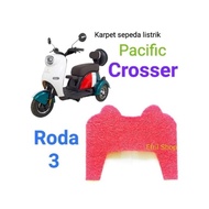 Karpet sepeda motor listrik roda tiga Pacific Crosser roda 3