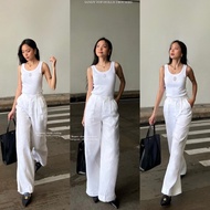 Hollis Pants-High Quality Linen Wedge Shoes (Genuine Photo)