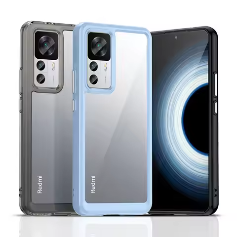 For Xiaomi 12T Pro Clear Case Xiaomi 12T Pro Cover Coque Hard Translucent Shockproof Phone Bumper Fo