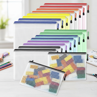4/5/10 Piece Mesh Zipper Bags - Waterproof Storage for Puzzles and Tabletop Games (A4 Size)  4/5/10 
