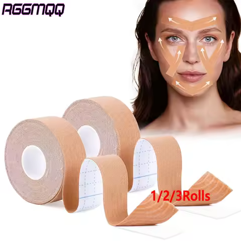 1/2/3 Rolls Anti-Wrinkle Face Tape - Overnight Facial Lifting Tape for Forehead & Face, Myofascial L