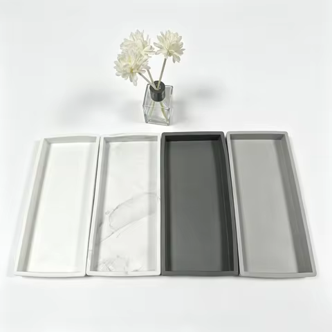 A multifunctional bathroom countertop storage tray, hand sanitizer shampoo display tray, jewelry dis