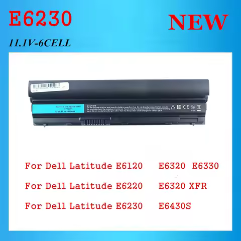 E6230 Battery For DELL Latitude E6120 E6220 E6230 E6320 E6320 XFR E6330 E6430S FRROG V7M6R WJ38 WJ38