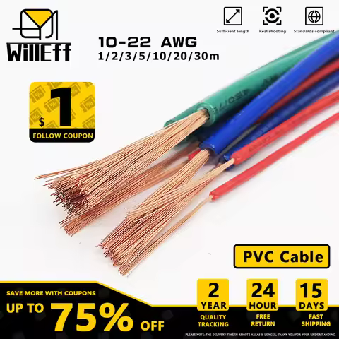 PVC Copper Cable Super Soft led Audio Speaker Power Electrical Wires 10AWG 12AWG 14AWG 16AWG 18AWG 1