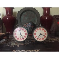 Two Jnal Antique Desktop Clocks