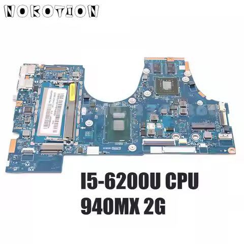 NOKOTION 5B20L47301 BIUY2 Y3 LA-D471P For Lenovo 710-14ISK Laptop Motherboard SR2EY I5-6200U CPU DDR