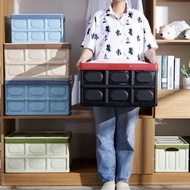 Foldable Storage Box Plastic Crate Clear Basket