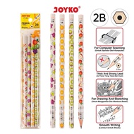 NEW Joyko P-109 2B Fruity Pencil 1 Set of 4 Pieces