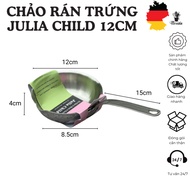 Egg frying pan, stainless steel egg frying pan, JULIA round pan, non-stick stainless steel pan, 12cm