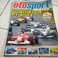 Tabloid otosport poster gladiator F1 2003 no bonus