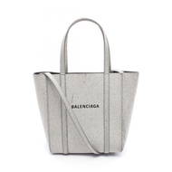 BALENCIAGA EVERYDAY XXS 單肩托特包 551815 亮銀色 二手 女士