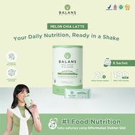 BALANS Meal Shake UYU Series Melon Chia Latte | Whey Protein Isolate | Meal Replacement & Protein Sh