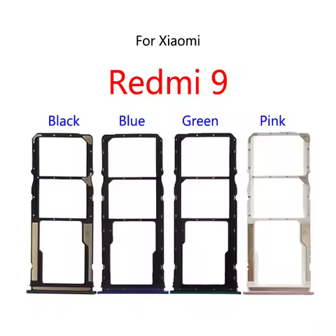New SIM Card Slot Tray Holder Sim Card Reader Socket For Xiaomi Redmi 9