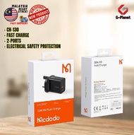 Mcdodo CH-130 20W PD+QC Fast Charger Dual Output UK Plug Charger 2-Port Fast Charger 20W UK Charger