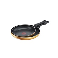 Tefal Limited Gold Nonstick Frying Pan 2p (24cm + 28cm) Dishwasher Oven Safe No PFOA Thermo-Spot Heat Indicator