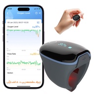 O2Ring Pulse Oximter, Bluetooth SPO2 Blood Oxygen Saturation Monitor - Wearable O2 Ring Sensor with 