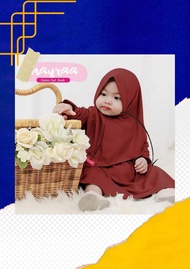 Elethea NYR Syari Kids Usia 0 - 1 Tahun FREE HIJAB / Gamis bayi Perempuan / Gamis bayi lucu / gamis bayi terbaru / best seller