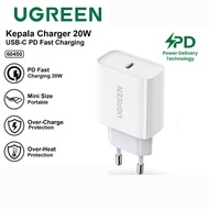 Ugreen 20W USB C Charger Adapter & Lightning kabel untuk iPhone 11/12/13/14 Series - Fast Charging