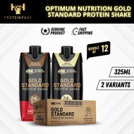 [Bundle of 4/12] Optimum Nutrition Gold Standard Protein Shake Ready-To-Drink Protein Calorie Fitnes