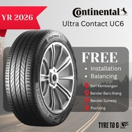YEAR 2026 - Continental UltraContact UC6 (215/55 R18) (2155518) | FREE INSTALLATION | FREE BALANCING