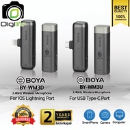 ลดล้างสต๊อก - Boya Microphone BY-WM3D / BY-WM3U ( Linght Port / Type-C ) ไมโครโฟนไร้สาย - รับประกันศ