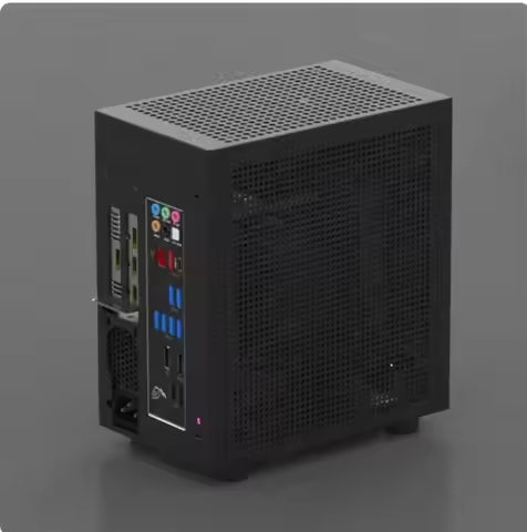 GEEEK M21 / M31 Mini ITX Computer Case, Supports 120mm AIO Liquid Cooler, Low-Profile GPU and 1U Fle