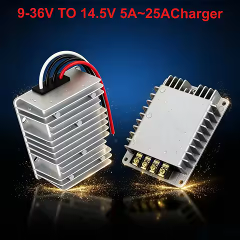 DC-DC Battery Charger 9-36V 12V 24V To 14.5V 5A 10A 20A 25A Converter Voltage Regulator for Lithium 