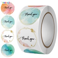 FR-C817 Sticker Thank You 1 Roll 500PCS Stiker Label Makanan Tulisan Segel Ucapan Terima Kasih / Sti