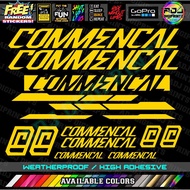 COMMENCAL BIKE FRAME STICKER DECAL FOR MTB MTB Accessories