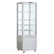 ST-⚓218LFour-Sided Transparent Glass Refrigerated Display Cabinet/Fruit Drink Cake Upright Freezer Fresh Cabinet Freezer