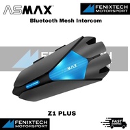ASMAX Bluetooth Mesh Intercom 10 Riders ( S2 / Z1 Plus / F1 Plus / F1 Pro ) IP67 Waterproof Voice Co