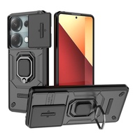 LENUO เคส เคสโทรศัพท์ Xiaomi Poco M6 Pro 4G Case Hybrid Slide Camera Lens Protection Shockproof Back