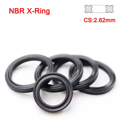 NBR X Ring Seals Rubber CS 2.62mm Thickness Nitrile Butadiene Rubber Sealing X-Ring Water Oil Seal R