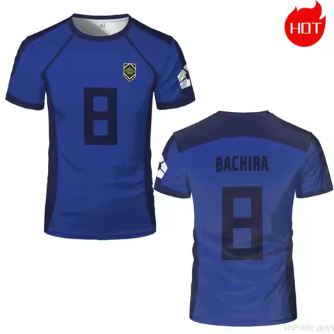 Blue Locker Room Anime Everyday T-shirt Soccer Jersey Boys Clothes Girls Short Sleeve Harajuku Cospl