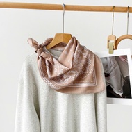 Square silk scarf for women 70 70x70cm turban bandana, beautiful, high-quality head covering to make